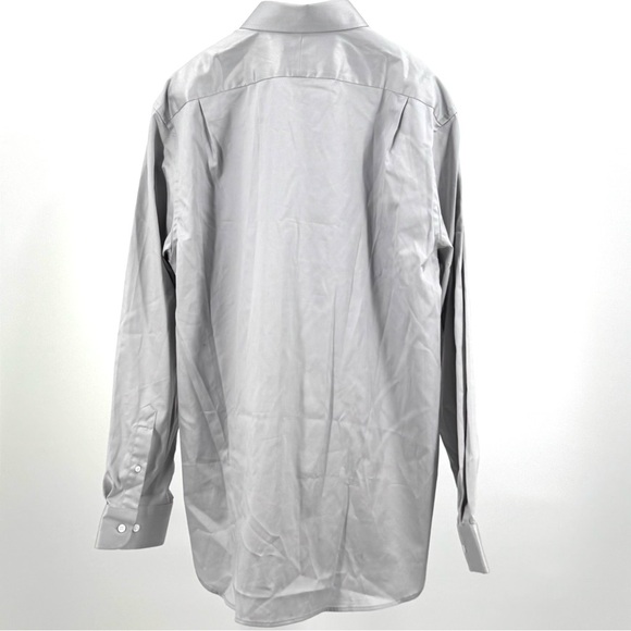 Quince Men’s Organic Cotton Stretch Twill Dress Shirt In Light Gray Size XL NWT - Picture 10 of 11